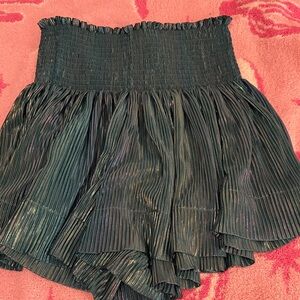 Queen of Sparkles Metallic Green Shorts